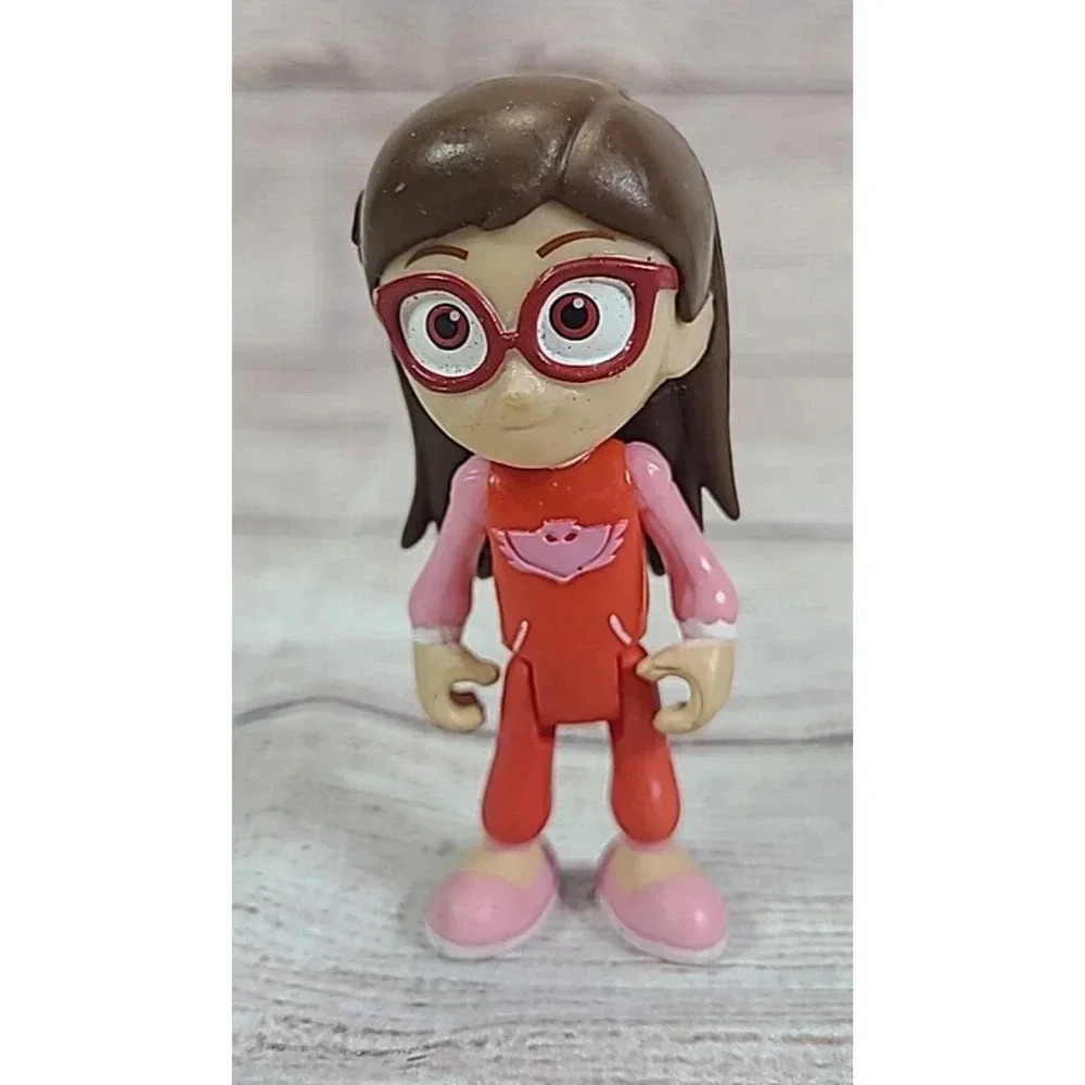 PJ Mask Amaya Owlette Unmasked Action Figure Character Just Play Red Pink 3"